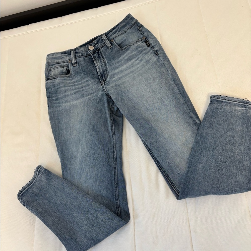 SILVER JEANS AVERY SKINNY Classic Blue Women's Jeans